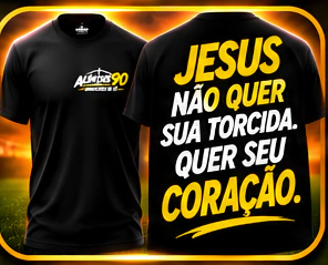 Camiseta Cristã Além dos 90 | O Jogo Termina, Eternidade Não - Fé e Propósito - Jesus é Minha Salvação - Minha Vida Pertence a Cristo - Coração