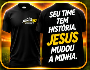 Camiseta Cristã Além dos 90 | O Jogo Termina, Eternidade Não - Fé e Propósito - Jesus é Minha Salvação - Minha Vida Pertence a Cristo - Jesus - Mudou