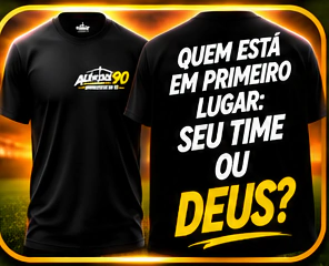 Camiseta Cristã Além dos 90 | O Jogo Termina, Eternidade Não - Fé e Propósito - Jesus é Minha Salvação - Minha Vida Pertence a Cristo - Time de Deus