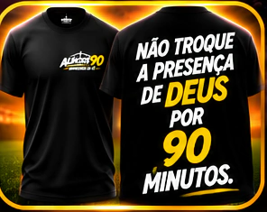 Camiseta Cristã Além dos 90 | O Jogo Termina, Eternidade Não - Fé e Propósito - Jesus é Minha Salvação - Minha Vida Pertence a Cristo - Não Troque