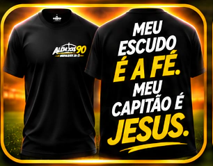 Camiseta Cristã Além dos 90 | O Jogo Termina, Eternidade Não - Fé e Propósito - Jesus é Minha Salvação - Minha Vida Pertence a Cristo - Capitão é Deus